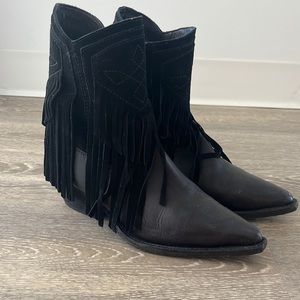 Free People Lawless Fringe Bootie